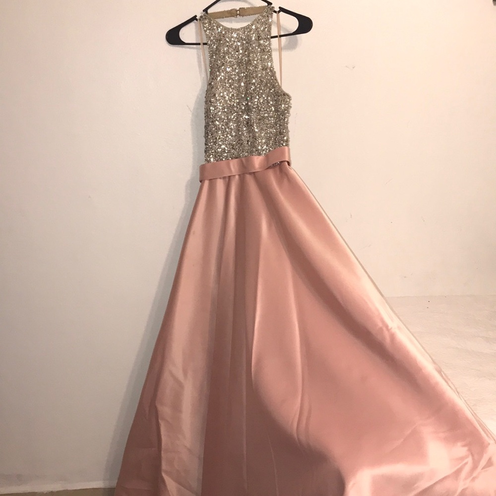 Stunning prom dress. Beaded top with full skirt